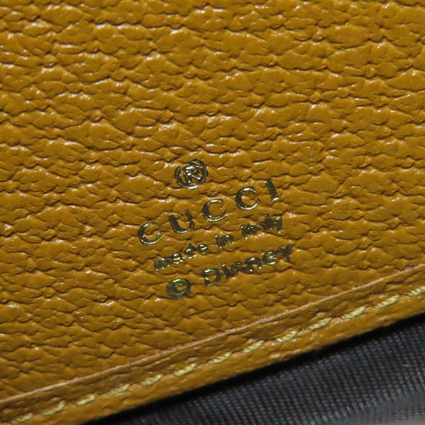 実際に弊社で買取させて頂いたGucci×Disney/グッチ×ディズニー GGスプリーム ミッキー ラウンドジップ 長財布 602532の画像 5枚目