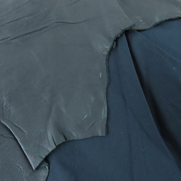 実際に弊社で買取させて頂いたmastermind JAPAN/マスターマインドジャパン レザー切替 長袖シャツ MH-SH1-02/Lの画像 5枚目