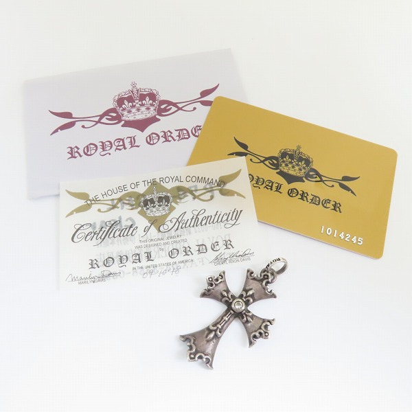 実際に弊社で買取させて頂いた【ギャラ付】ROYAL ORDER/ロイヤルオーダー カメルレンゴクロスペンダントの画像 8枚目