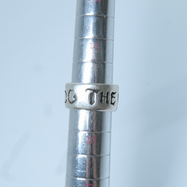 実際に弊社で買取させて頂いたTHE GREAT FROG/ザ グレートフロッグ ロゴ刻印 リング/指輪/18.5号の画像 8枚目