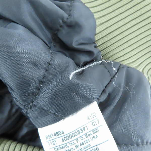 実際に弊社で買取させて頂いたCarhartt/カーハート アクティブジャケット J130-M/XLの画像 6枚目