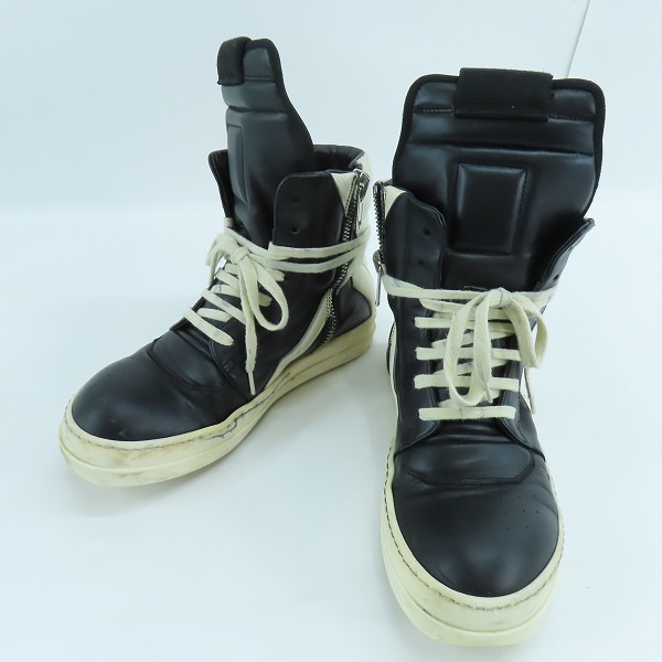 実際に弊社で買取させて頂いた【難有り】RICK OWENS/リックオウエンス GEOBASKET ジオバスケット ハイカットスニーカー/39