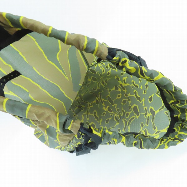 実際に弊社で買取させて頂いたMARNI × PORTER/マルニ × ポーター ジオメトリック ストライプ マイクロリップストップ ハンドバッグの画像 3枚目