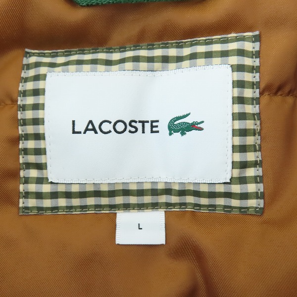 実際に弊社で買取させて頂いたLACOSTE/ラコステ チェック シャツ ジャケット CH4655/Lの画像 2枚目
