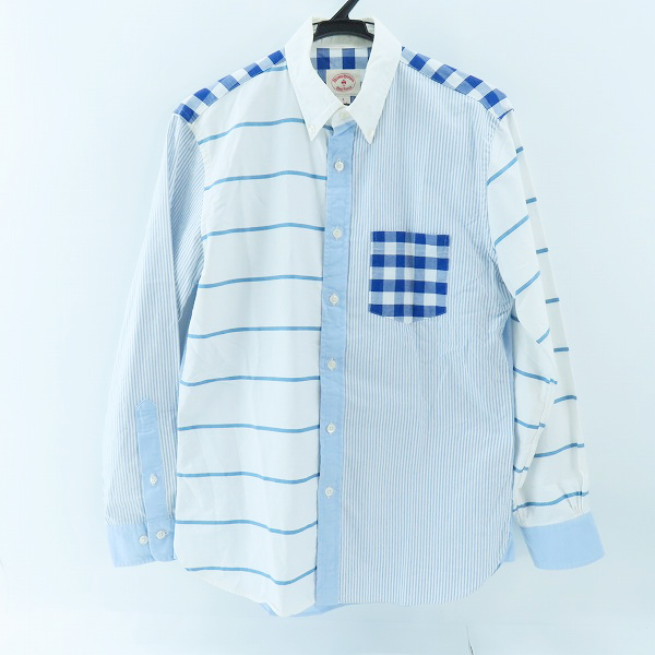 実際に弊社で買取させて頂いたBROOKS BROTHERS Red Fleece/ブルックスブラザーズ レッドフリース クレイジーパターン柄切替 長袖シャツ/S