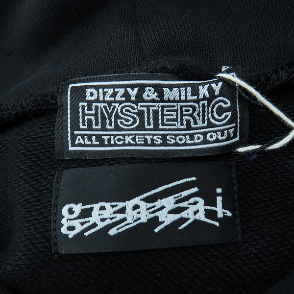 実際に弊社で買取させて頂いた【未使用】HYSTERIC GLAMOUR×genzai/ヒステリックグラマー×ゲンザイ Sagara Collage Hoodie プルオーバーパーカー GZ1028/Mの画像 4枚目