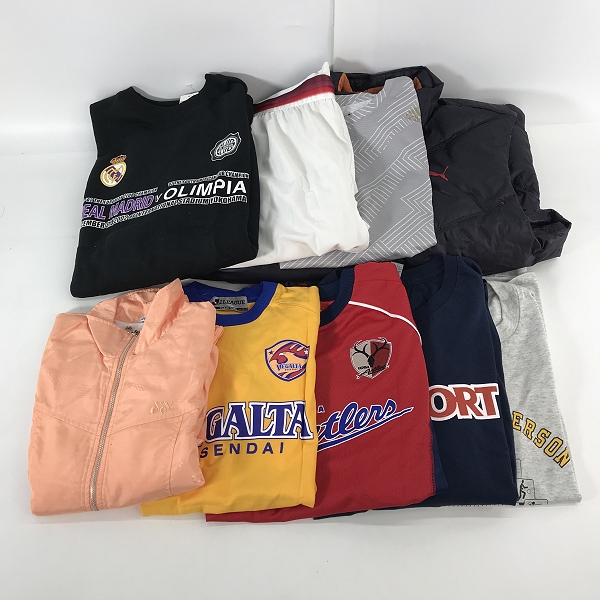 実際に弊社で買取させて頂いた【おまとめ】プーマ/アディダス/ラコステ 等 長袖スウェット/ベスト/ハーフパンツ 他