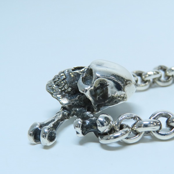 実際に弊社で買取させて頂いたCRAZY PIG/クレイジーピッグ クロスボーン スカルネックレス/ペンダントの画像 3枚目