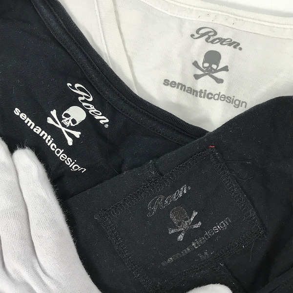 実際に弊社で買取させて頂いた【おまとめ】Roen×semantic design/ロエン×セマンティックデザイン スカル プリント Tシャツ/ロンTの画像 2枚目