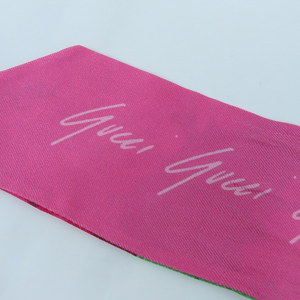 実際に弊社で買取させて頂いたGUCCI/グッチ Ken Scott フローラル スカーフ/ミッツァの画像 2枚目