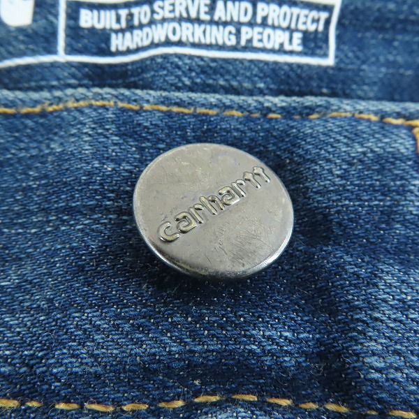 実際に弊社で買取させて頂いたCarhartt/カーハート RUGGED FLEX RELAXED FIT UTILITY JEANS デニム ワークパンツ 102808 32×32の画像 5枚目