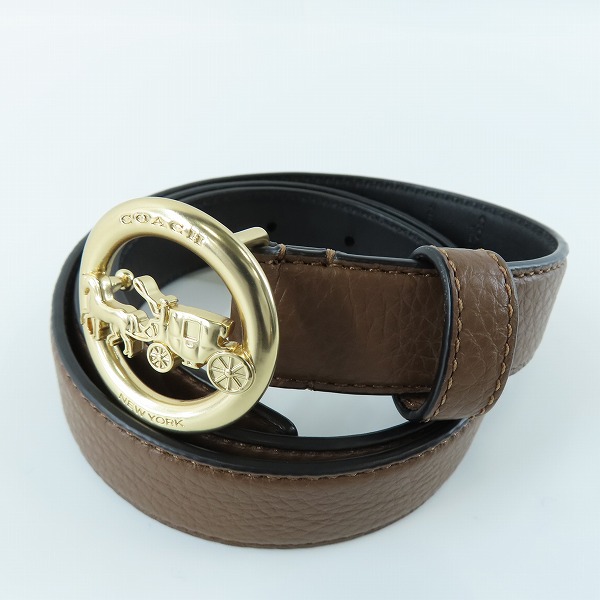 実際に弊社で買取させて頂いたCOACH/コーチ ロゴバックル レザーベルト 78181/S