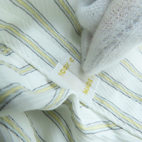 実際に弊社で買取させて頂いたBrioni/ブリオーニ コットン ストライプ 長袖シャツ/43の画像 3枚目