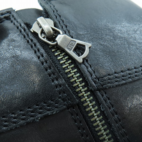 実際に弊社で買取させて頂いたNO ID./ノーアイディー レザーエンジニアブーツ/サイドジップ/44の画像 8枚目