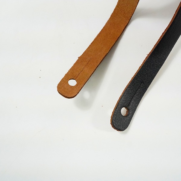 実際に弊社で買取させて頂いた【ノーブランド扱い】 MADE IN USA レザー ストラップ ギターストラップ ベースストラップ ブラックの画像 3枚目