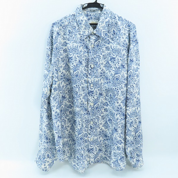実際に弊社で買取させて頂いたBrioni/ブリオーニ 総柄 シルク 長袖 ボタンシャツ/Ⅴ