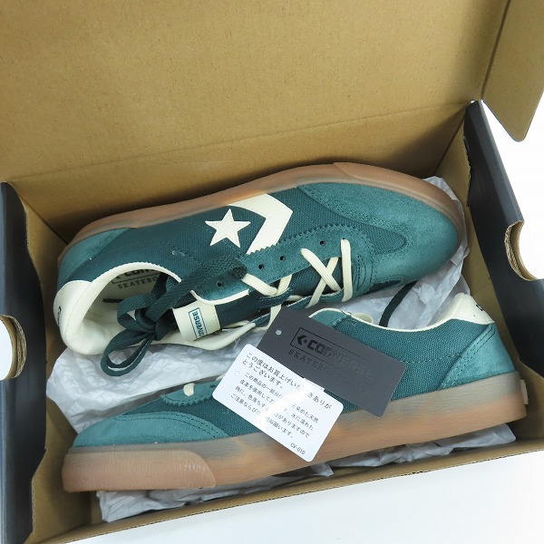 実際に弊社で買取させて頂いたCONVERSE/コンバース スニーカー SK OX ROADCLASSIC/SK OX ロードクラシック グリーン 1SE197/26の画像 8枚目