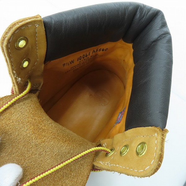 実際に弊社で買取させて頂いたTimberland/ティンバーランド プレミアム 6インチ ウォータープルーフ ブーツ 10061/9.5Wの画像 4枚目