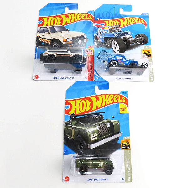 実際に弊社で買取させて頂いた【おまとめ/未開封】Hot Wheels/ホットウィール LAND ROVER SERIES 3 PICKUP/95 JEEP CHEROKEE/TOYOTA LAND CRUISER 80 他の画像 2枚目
