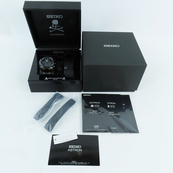実際に弊社で買取させて頂いたSEIKO×MASTERMIND/セイコー×マスターマインド ASTRON Revolution Line 数量限定150本 腕時計 5X53-0AR0/SBXC041の画像 8枚目