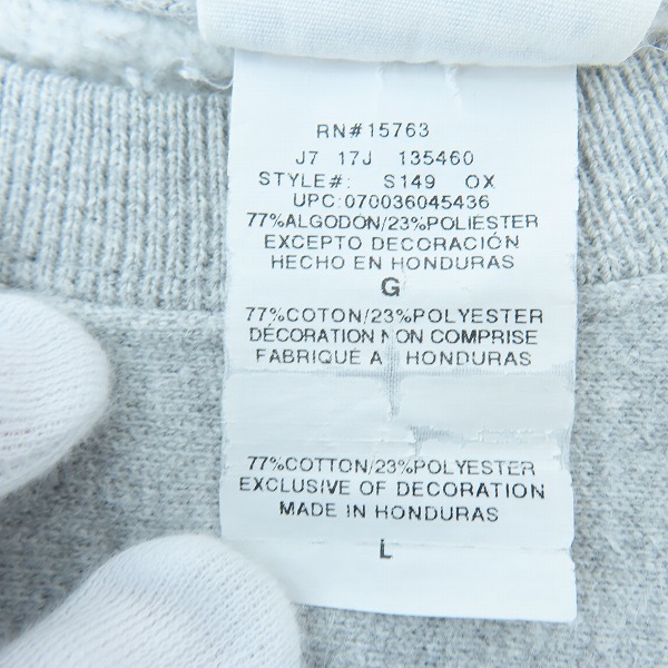 実際に弊社で買取させて頂いたChampion/チャンピオン REVERSE WEAVE/リバースウィーブ プルオーバースウェット S149/Lの画像 3枚目