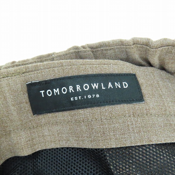 実際に弊社で買取させて頂いたTOMORROWLAND/トゥモローランド ストレッチトロピカルイージースラックス ブラウン 63-04-02-04203/Sの画像 3枚目