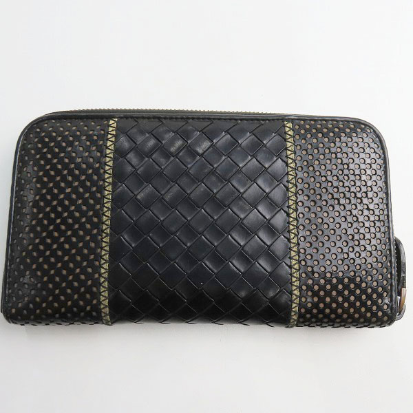 実際に弊社で買取させて頂いたBOTTEGA VENETA/ボッテガヴェネタ イントレチャート レザー 長財布の画像 1枚目