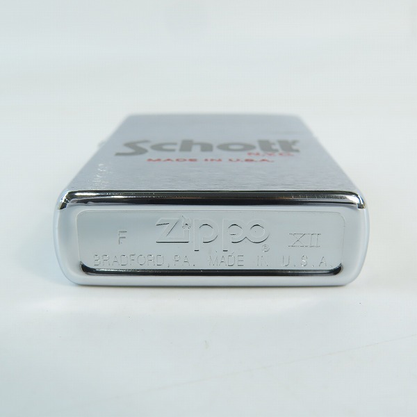 実際に弊社で買取させて頂いたZIPPO/ジッポー Schott N.Y.C. MADE IN USA ショット ロゴ 1996年製の画像 2枚目