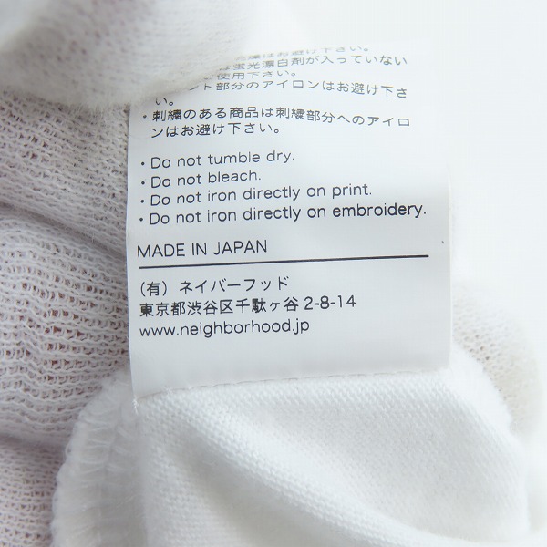 実際に弊社で買取させて頂いたNEIGHBORHOOD/ネイバーフッド 24SS NH.TEE SS-28 プリント 半袖 Tシャツ/Lの画像 4枚目