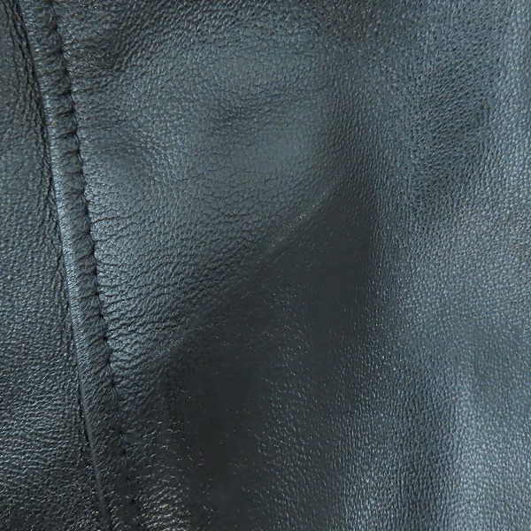 実際に弊社で買取させて頂いたSCHOTT/ショット 228US LAMB RIDERS JACKET/ラム レザー ダブル ライダースジャケット 7525/38の画像 6枚目