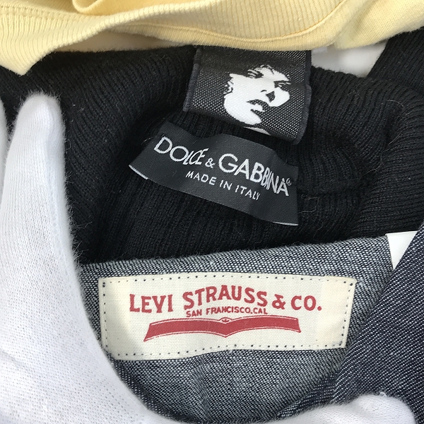 実際に弊社で買取させて頂いた【おまとめ】ヒステリックグラマー/ドルチェ＆ガッバーナ/リーバイス 他 Tシャツ/長袖シャツ 等の画像 1枚目