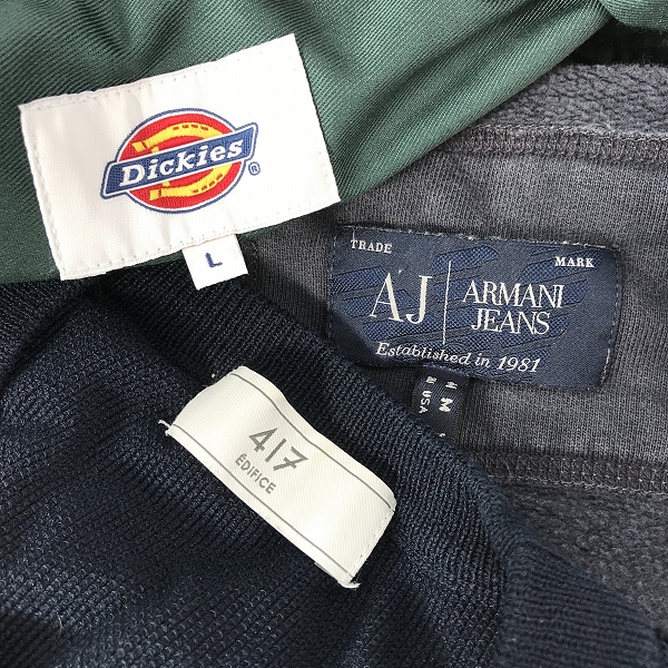 実際に弊社で買取させて頂いた【おまとめ】アルマーニジーンズ/エディフィス/ディッキーズ 等 半袖シャツ/ジーンズ/長袖パーカー 他の画像 1枚目