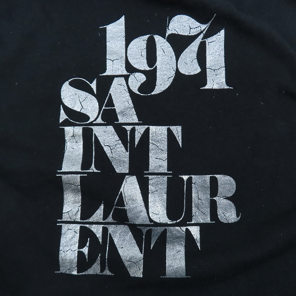 実際に弊社で買取させて頂いた【JPタグ】SAINT LAURENT/サンローランパリ 18SS ロゴプリントデザイン 半袖Tシャツ 529629/XXLの画像 6枚目