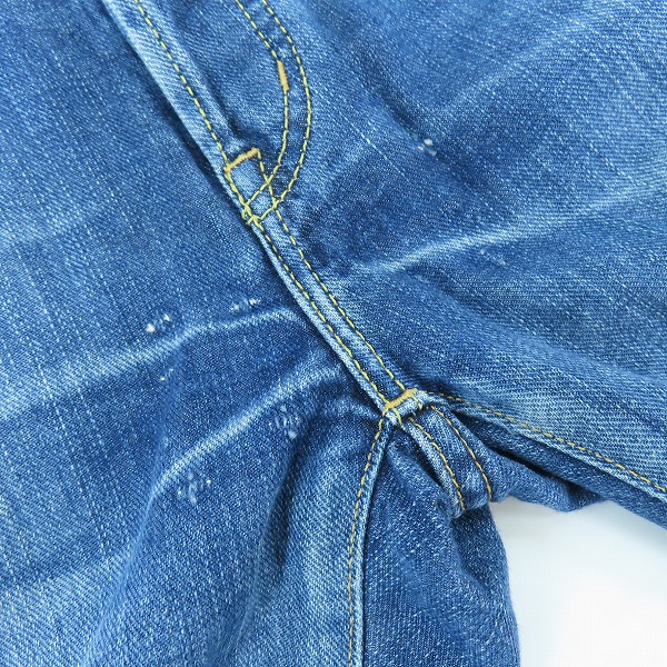 実際に弊社で買取させて頂いたHYSTERIC GLAMOUR/ヒステリックグラマー スタッズデニム ストレートパンツ 0232AP03/30の画像 7枚目