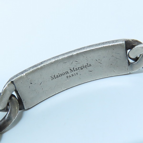 実際に弊社で買取させて頂いたMartin Margiela/マルタンマルジェラ IDブレスレット シルバー SI8UY0004の画像 7枚目