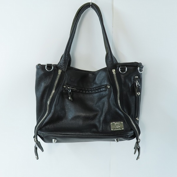 実際に弊社で買取させて頂いたRoen/ロエン レザー トートバッグ/ハンドバッグ ブラック