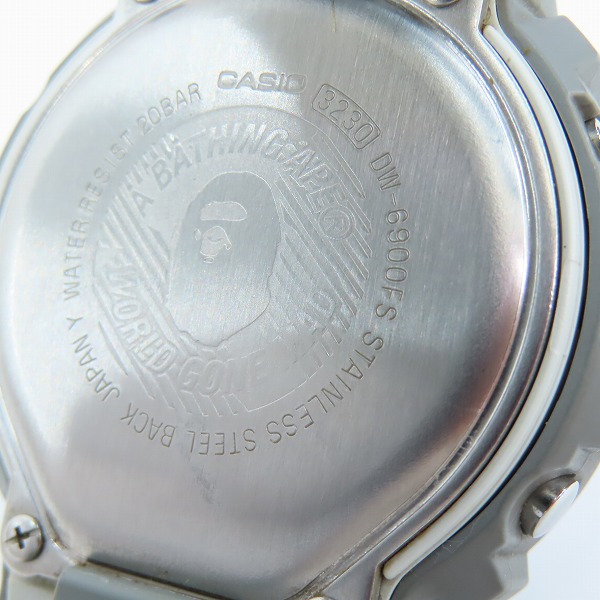 実際に弊社で買取させて頂いたG-SHOCK×A BATHING APE/Gショック×アベイシングエイプ 15AW 三つ目/DW-6900FSの画像 3枚目