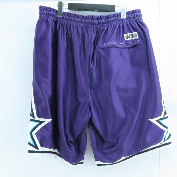 実際に弊社で買取させて頂いたA BATHING APE/アベイシングエイプ リバース ベースボール ショーツ/ハーフパンツ 001SPK301317M/2XLの画像 1枚目