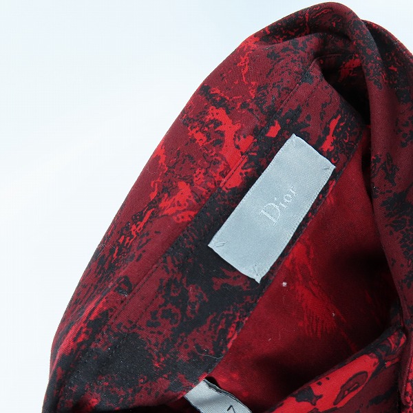 実際に弊社で買取させて頂いた【JPタグ】DIOR/ディオール 総柄ボタンフライコットンドレスシャツ 763C544A3996/37の画像 6枚目