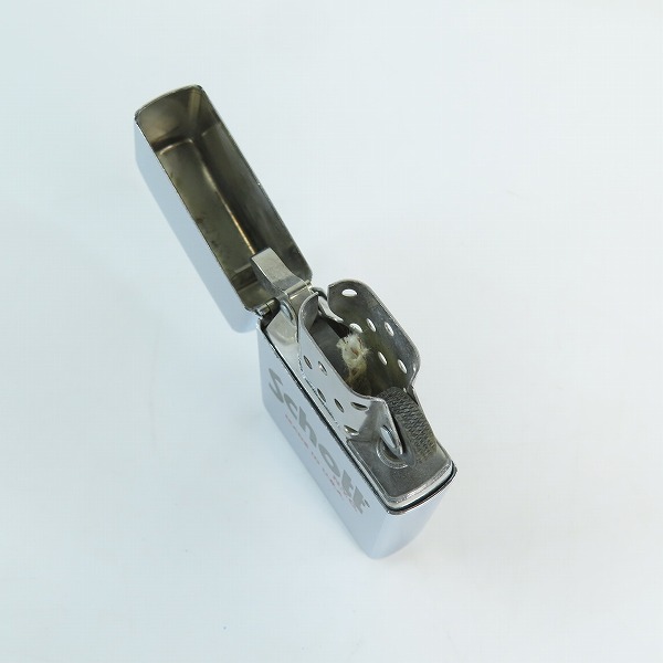 実際に弊社で買取させて頂いたZIPPO/ジッポー Schott N.Y.C. MADE IN USA ショット ロゴ 1996年製の画像 4枚目