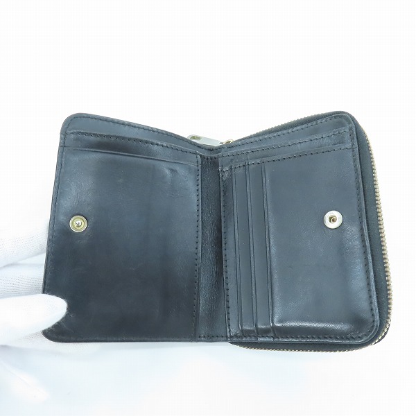 実際に弊社で買取させて頂いたA.P.C./アーペーセー レザー 二つ折り財布 コンパクトウォレットの画像 3枚目