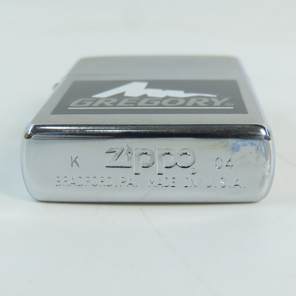 実際に弊社で買取させて頂いたZIPPO/ジッポー GREGORY/グレゴリー ロゴ 2004年製の画像 2枚目
