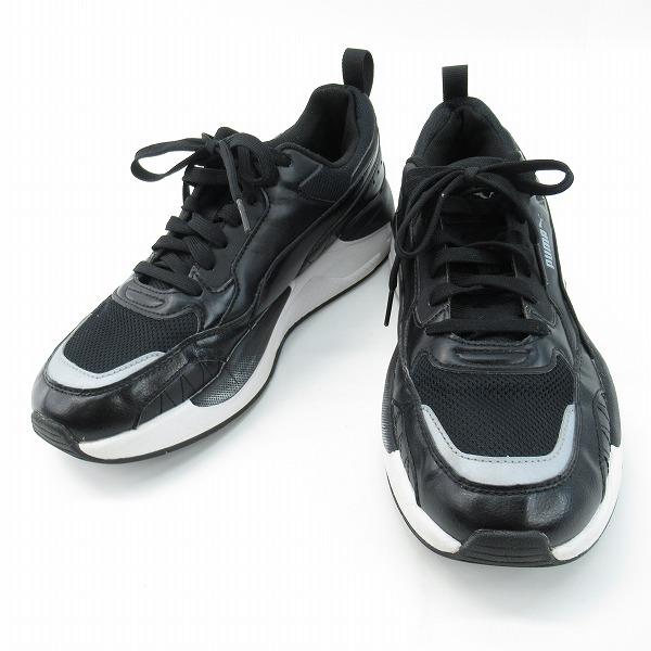 実際に弊社で買取させて頂いたPUMA/プーマ X-RAY 2 SQUARE ローカットスニーカー  ブラック×ホワイト 373108-08/27