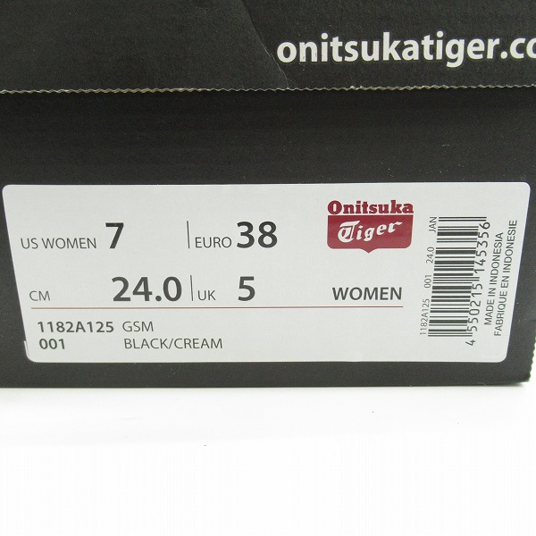 実際に弊社で買取させて頂いたOnitsuka Tiger/オニツカタイガー GSM Printing Black プリントブラック 1182A125/24の画像 9枚目