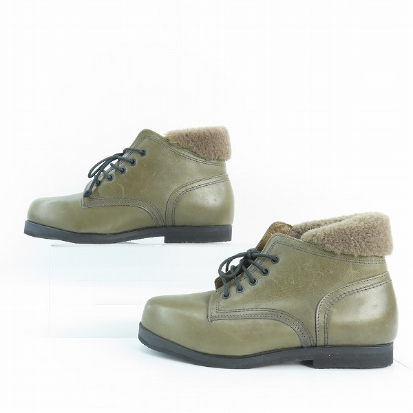 実際に弊社で買取させて頂いたDIRK BIKKEMBERGS/ダークビッケンバーグ ブーツ/カーキ系 /41の画像 3枚目