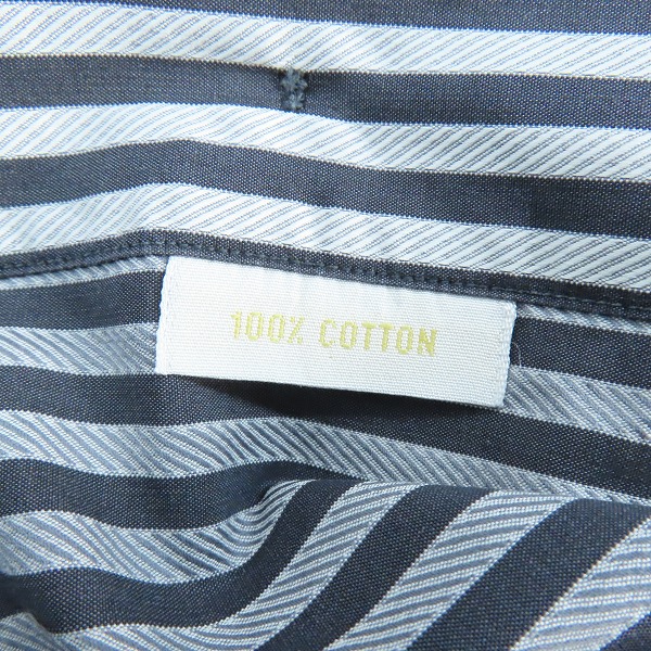 実際に弊社で買取させて頂いたBrioni/ブリオーニ コットン ストライプ 長袖 ボタンシャツ/Ⅴの画像 4枚目