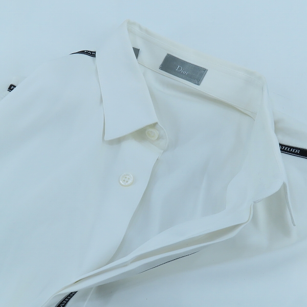 実際に弊社で買取させて頂いた【JPタグ】DIOR HOMME/ディオールオム アトリエロゴライン入り 長袖シャツ 863C563A1223/40の画像 6枚目