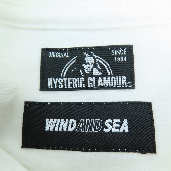 実際に弊社で買取させて頂いたWIND AND SEA×HYSTERIC GLAMOUR/ウィンダンシー×ヒステリックグラマー Tシャツ WDS-HYS-3-08/Mの画像 2枚目