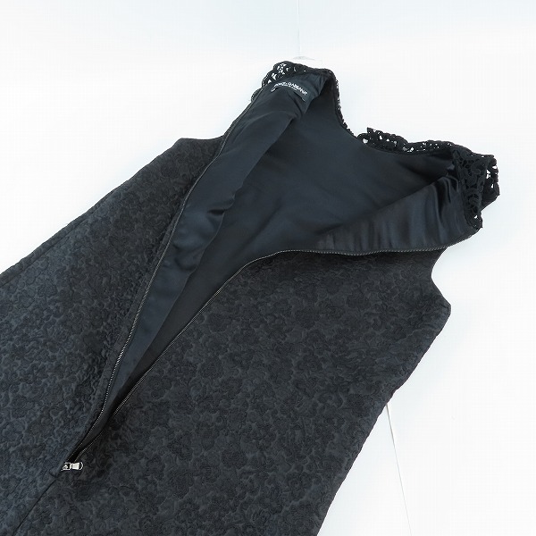実際に弊社で買取させて頂いたDOLCE&GABBANA/ドルチェ&ガッバーナ ノースリーブ/ワンピース F6NQ0T/FJMQQ-A/38の画像 2枚目