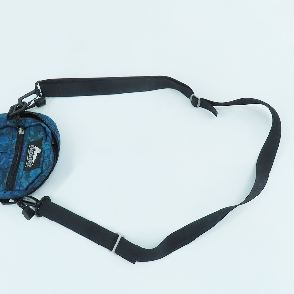 実際に弊社で買取させて頂いたGREGORY/グレゴリー QUICK POCKET/クイックポケット ショルダーバッグ/ポーチ ブルー 花柄/Sの画像 6枚目